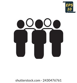 team icons  symbol vector elements for infographic web