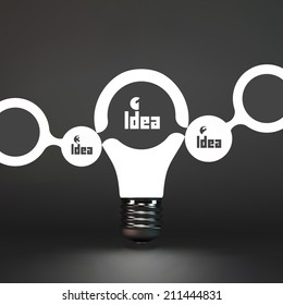 TEAM. Idea concept.  3d vector illustration. Can be used as background for your business presentation. 