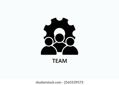 Team Isolated Vector, Icon Or Logo Sign Symbol Illustration