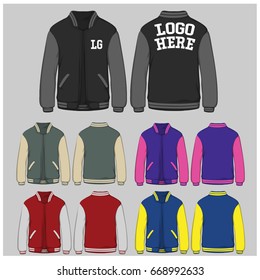 Team Jacket Template Vector