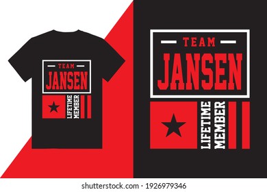 Team Jansen T shirt design