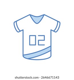 Team Jersey Icon vector stock illustration