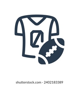 Team Jersey Vector Icon Illustration for Football Uniform