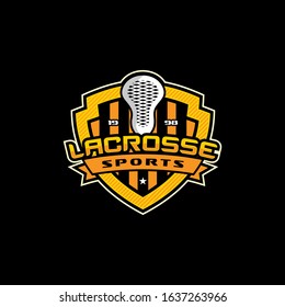 Team Lacrossse Logo Template Vector Eps 10