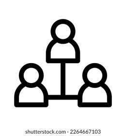icono de líder de equipo o logotipo símbolo de signo aislado ilustración vectorial - iconos vectoriales de estilo negro de alta calidad
