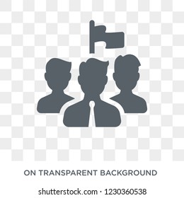 Team Leader Icon. Trendy Flat Vector Team Leader Icon On Transparent Background From General Collection. 