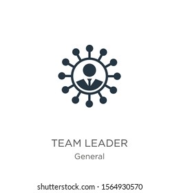 Team leader icon vector. Trendy flat team leader icon from general collection isolated on white background. Vector illustration can be used for web and mobile graphic design, logo, eps10