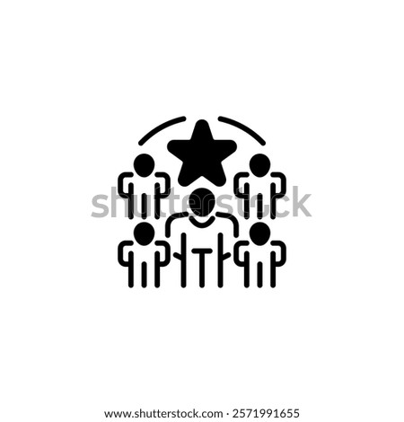 Team Leader line icon. Universal creative premium symbol. Vector sign icon logo template. Vector illustration