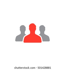 Team leader, People icon vector, filled flat sign, solid colorful pictogram isolated on white, logo illustration