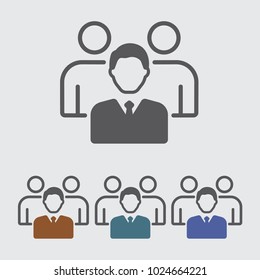 Team leader, Teamwork vector icon