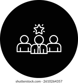Team Leader vector icon. Can be used for printing, mobile and web applications.