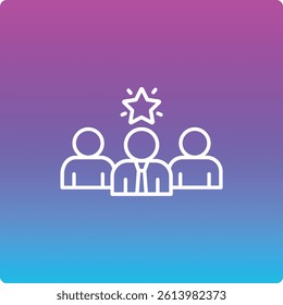 Team Leader vector icon. Can be used for printing, mobile and web applications.