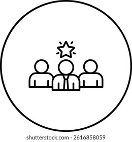 Team Leader vector icon. Can be used for printing, mobile and web applications.