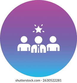 Team Leader vector icon. Can be used for printing, mobile and web applications.
