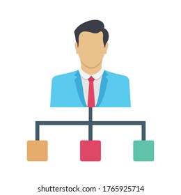 
 Team leader vector icon which can easily modify or edit
