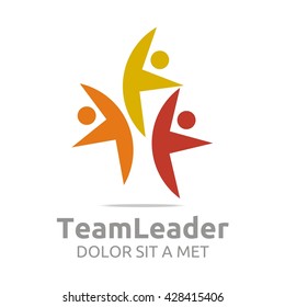 Team Leaders teamwork social network - a successful team