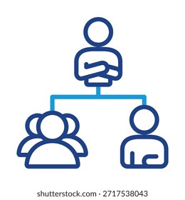 Elemento De Icono De Liderazgo De Equipo Para Diseño