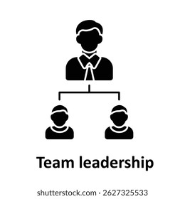 Team leadership Vector icon which can easily modify or edit 
