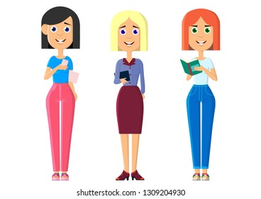 A team of like-minded people. Teamwork. Striving for success. Vector illustration.