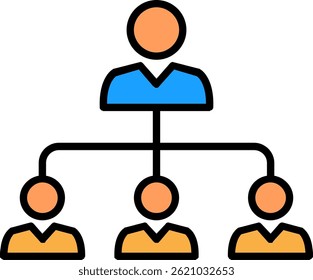 Team Line Filled Vector Icon Design