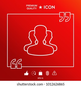Team - line icon