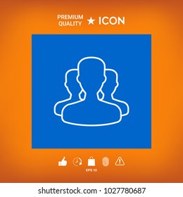 Team - line icon