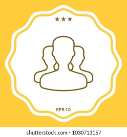 Team - line icon