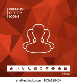 Team - line icon