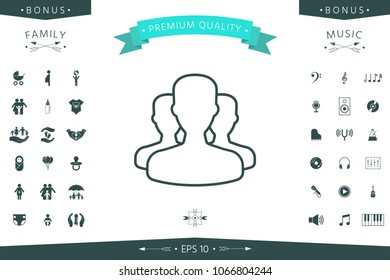 Team - line icon