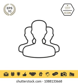 Team - line icon