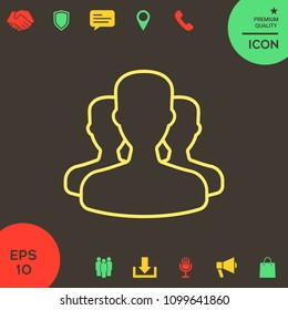 Team - line icon