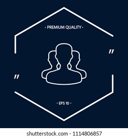 Team - line icon