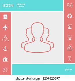 Team - line icon