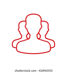 Team - line icon.