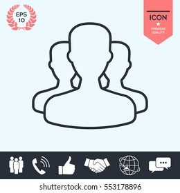 Team - line icon