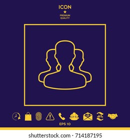Team - line icon
