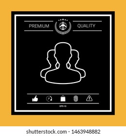 Team - line icon. Graphic elements for your design