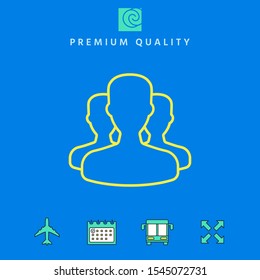Team - line icon. Graphic elements for your design