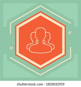 Team - line icon. Graphic elements for your design