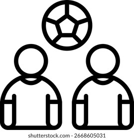 Línea de Equipo Icon Diseño de Vector