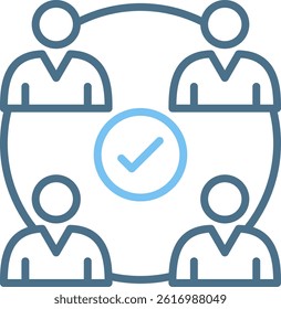 Team Line Two Colour Icon