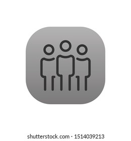 Team  - Line Vector Icon