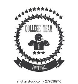 team logo college football on a white background