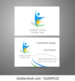 Logotipo da equipe - modelo de design. O conceito da empresa de sinais. Apresentação comercial.