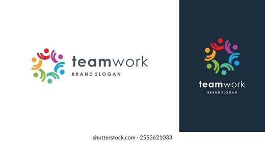 Team logo design vector idea with modern concept