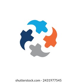 Team logo design vector template