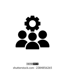 team management icon design inspiration vector template for interface, presentation, web, banner, infographic, etc