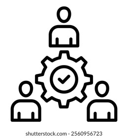 Team Management Icon Element For Design