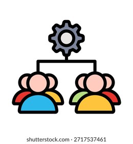 Elemento De Ícone Do Team Management Para Design