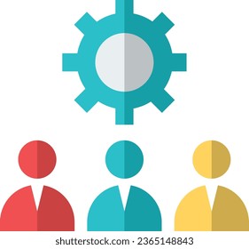 icono de administración de equipo. Icono de administración de equipos